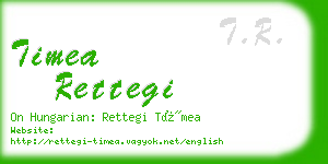 timea rettegi business card